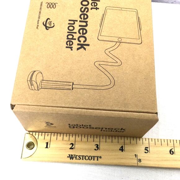 Digital Basics Tablet Gooseneck Holder White Fully Adjustable 360 Rotation - Picture 7 of 7